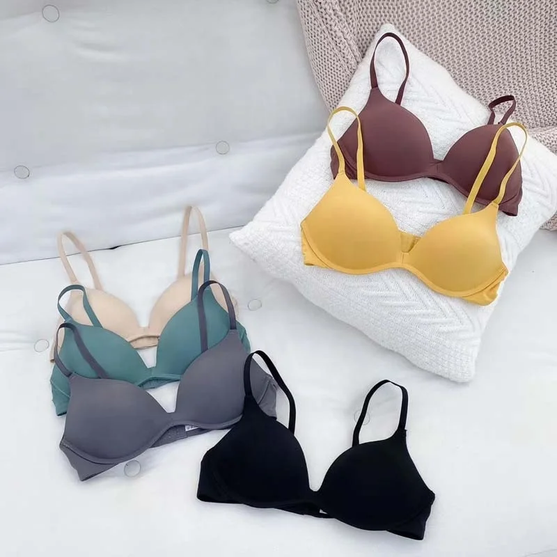 

Low price one piece bra feminine seamless girl bra/bra 32 size