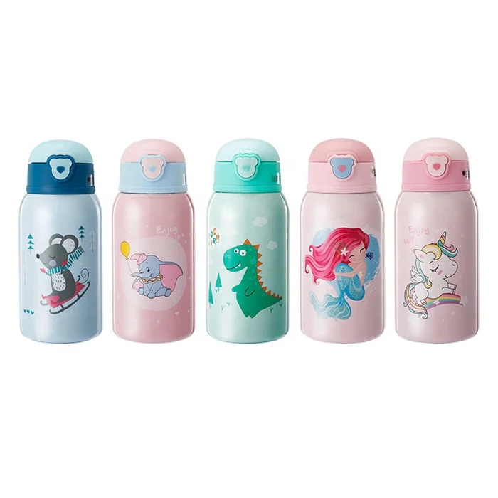 

Vacuum Stainless Steel Water Bottle Insulated Vacuum Flask With Cartoon Sleeve, Customized color