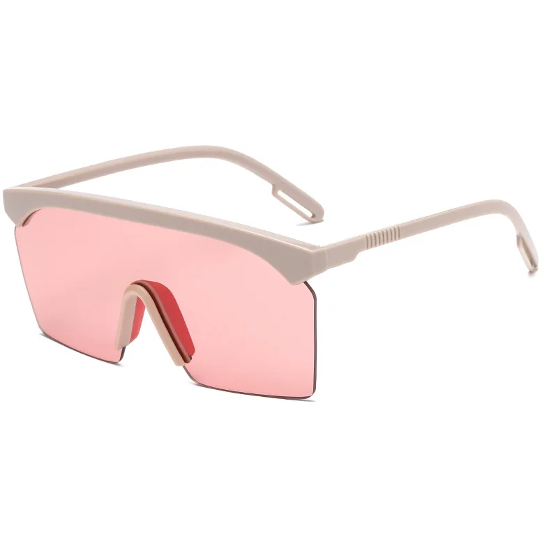 

Men Big Frame Glasses New Shades One Piece Women Sunglasses