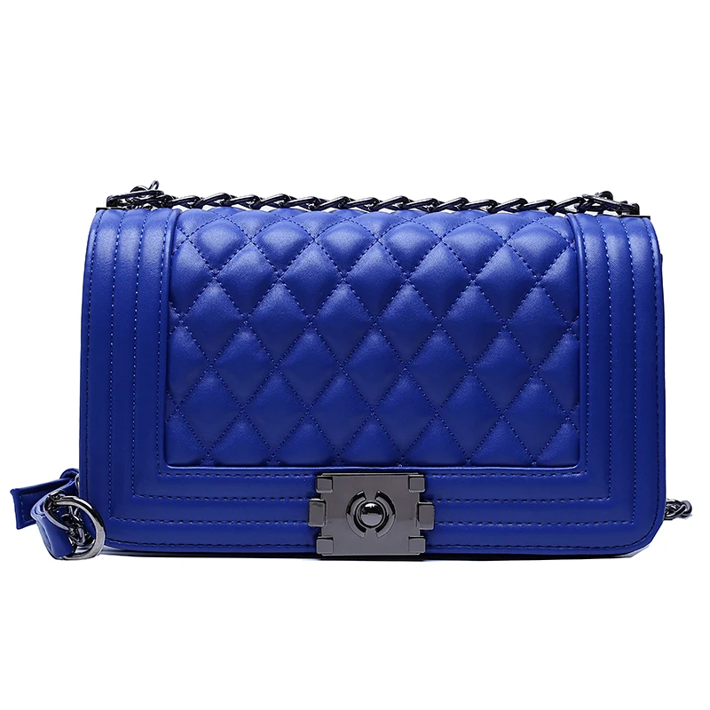 

High quality designers leather shoulder bag women fashionable blue crossbody bags, Black/blue/red/white/dark blue/yellow /purple