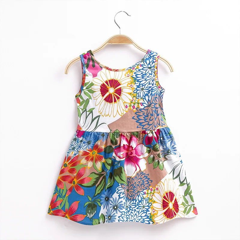 

Baby Girls Fashional Dress Summer Dress Baby Girls Sleeveless Dress for Summer, Picture shows