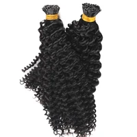 

Brazilian Remy Virgin Human Hair Kinky Curly I Tip Hair Extension