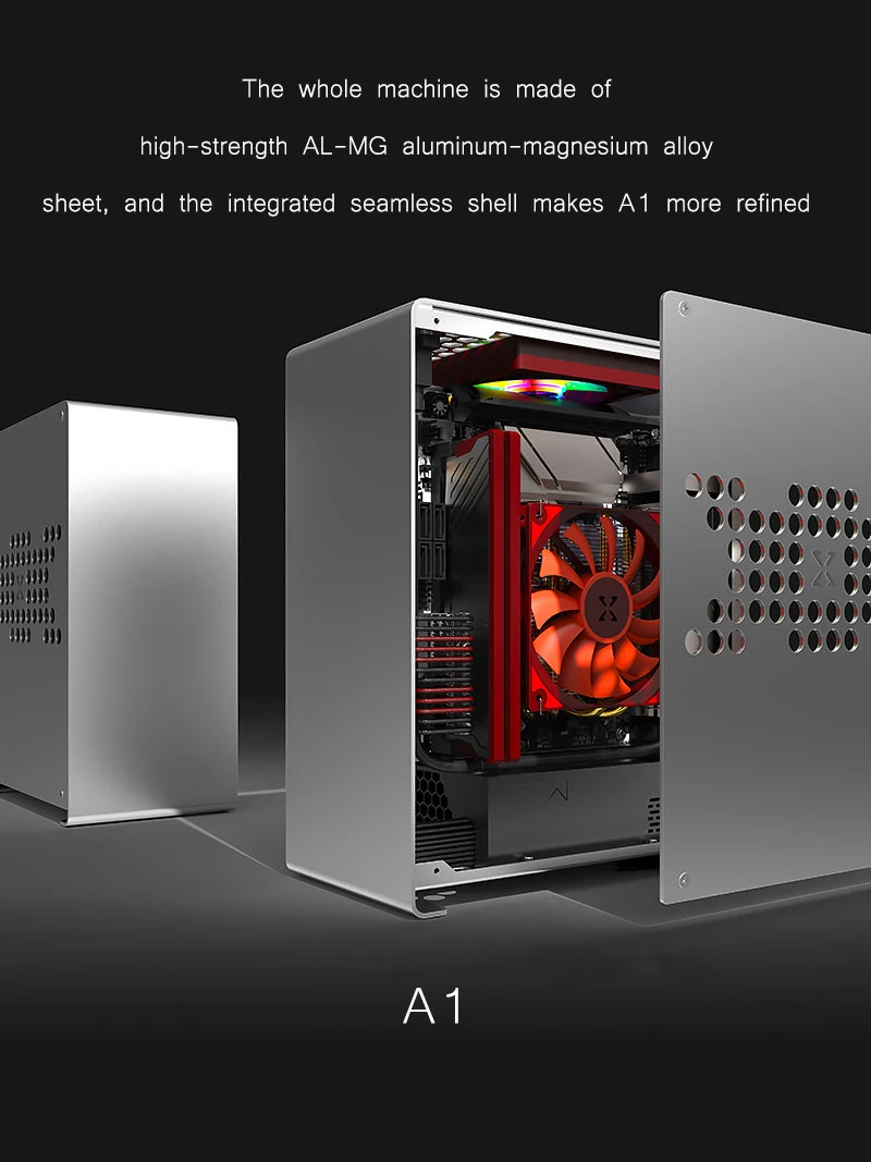 Aluminum Alloy Mini Itx Pc Case Diy Installation For Gaming And Home ...