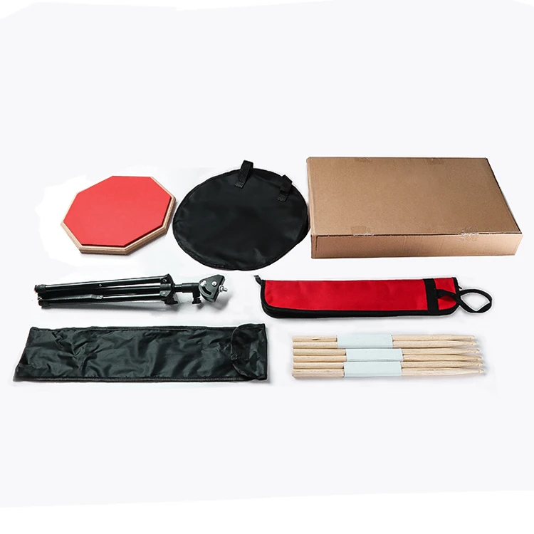 12 Inch Silent Drum Pad Dumb Drum Beginner Rubber Practice Pad With 5a