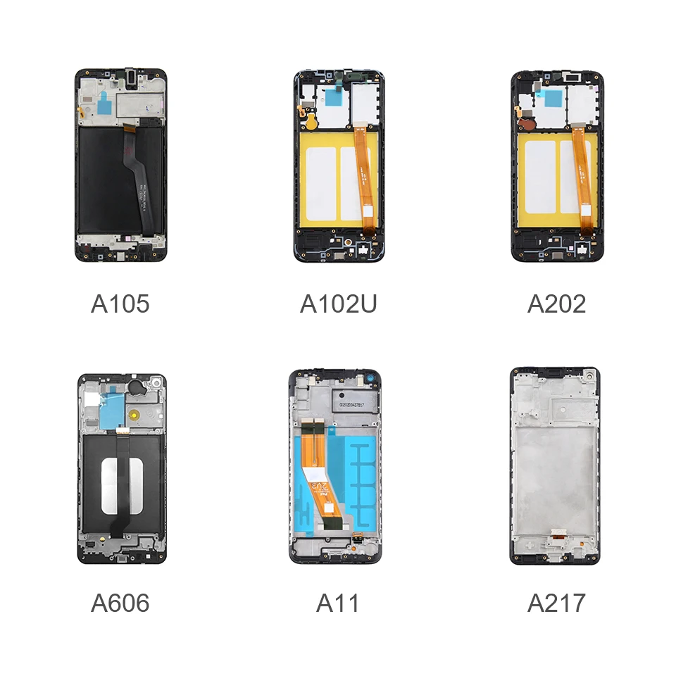 

Mobile Phone Screen LCD for Samsung A105 A102U A202 A606 A11 A217 LCD for Mobile Phone OEM Screen Assembly with Frame