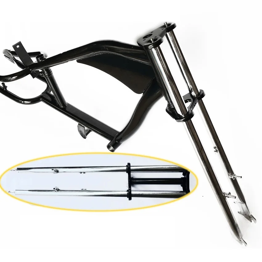 

V Brake Fork Disk brake Chopper bike fork Bicycle steel Fork