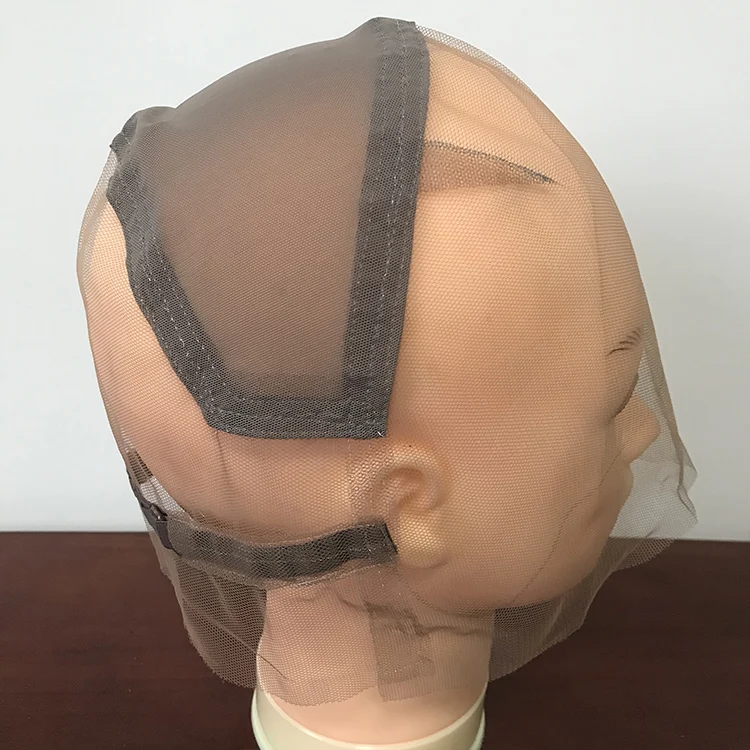 

Factory Outlet mesh dome caps for making wigs elastic wig cap adjustable wig cap, Brown
