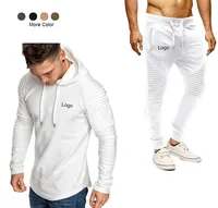 

High Quality Mens Hoodies Gym Sport Set Custom Logo Long Sleeve Fitted Tracksuit Men Jackets With Hoodies Jogger Tracksuit