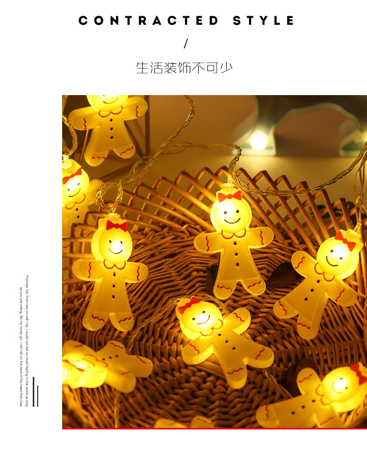 20Led Fairy  Girl Doll Battery Operated String Lights 3m LED Decoration For Christmas Garland New Year