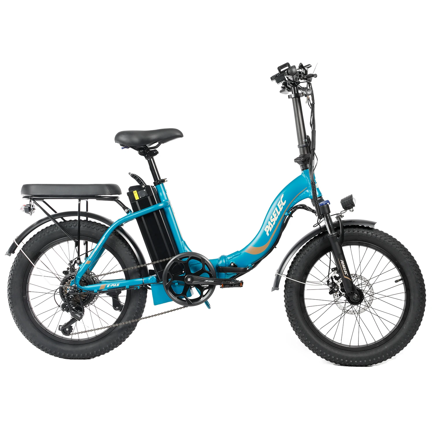 

America Warehouse PASELEC 350W / 500w Electric Bike 20" Folding bicycle With 48V 10.4Ah / 13Ah Lithium Battery LCD Display
