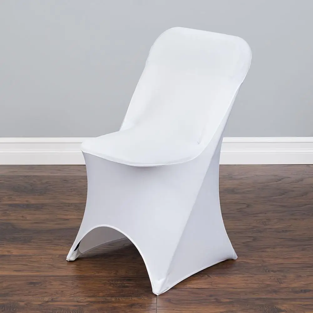 Wholesale Spandex Black White Or Ivory Folding Arched Chair Covers