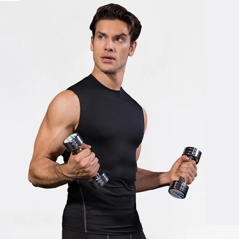 

Summer Mens Fitness Gym Active Wear Top Workout Sports Tights T Shirts Import Plus Size 2XL 3XL Vest Eco Tank Tops For Men Fit