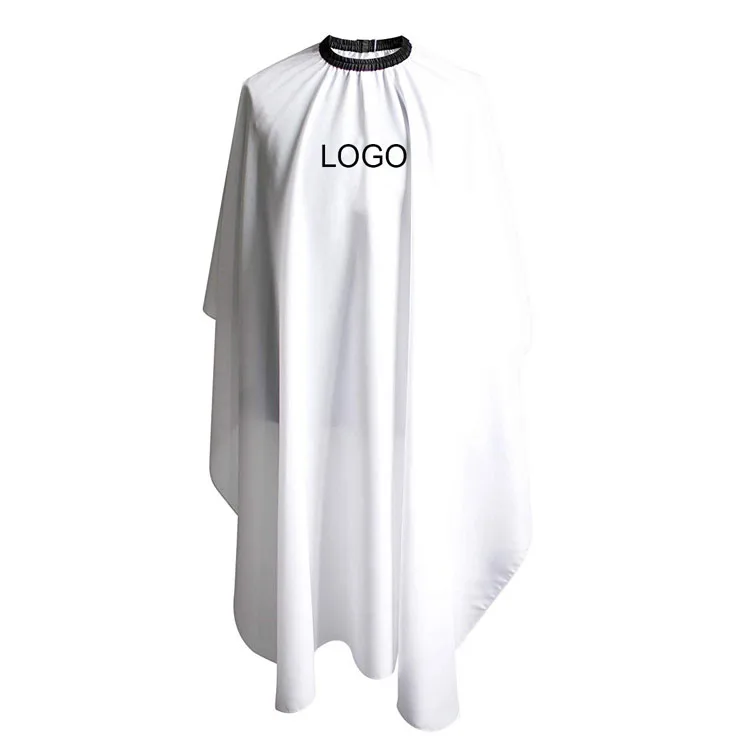 

polyester barber cutting bib white hair salon gown custom cutting cape