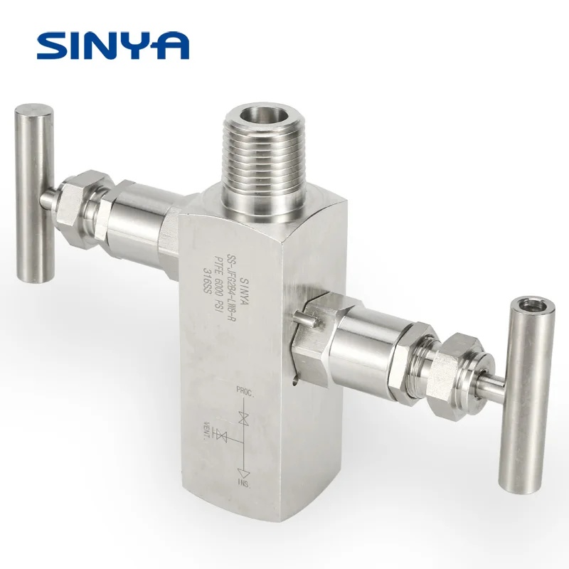 Double Block And Bleed Valve Stainless Steel 1/2" Npt 6000 Psi Hard
