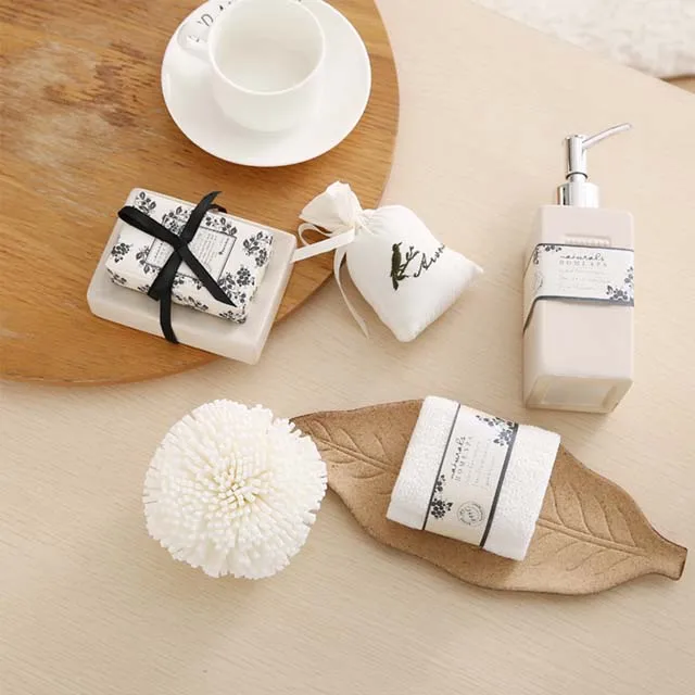 4 pack Bath and Body Gift Set with Perfect Gift Box for Women
