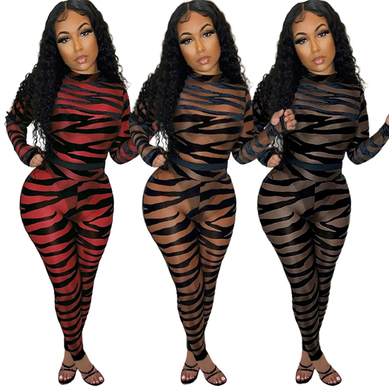 

2022 Spring One Piece Mesh Club Jumpsuit Yoga Set Women Bodysuit Ladies Street Party Sexy Stretchy Fitness Clothes Jumpsuit