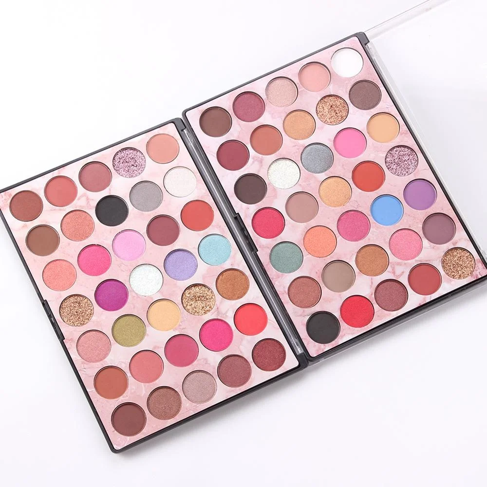 

Wholesale high pigment eye shadow palette box packaging matte make up eye shadow case glitter shimmer eyeshadow color eye shadow