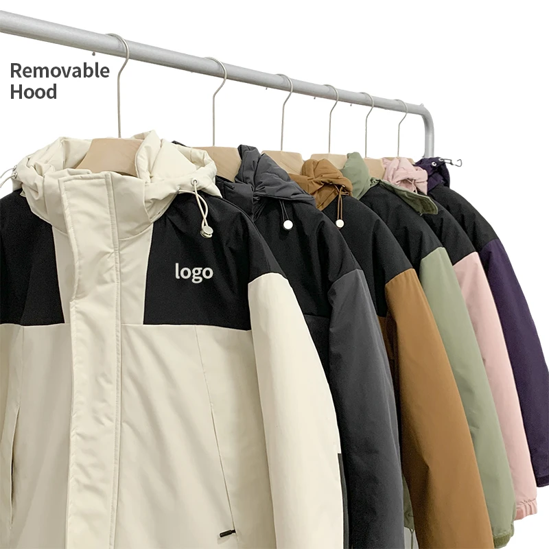 Wholesale Removable Hat Graphene Warm Waterproof Puffer Jacket Men Winter