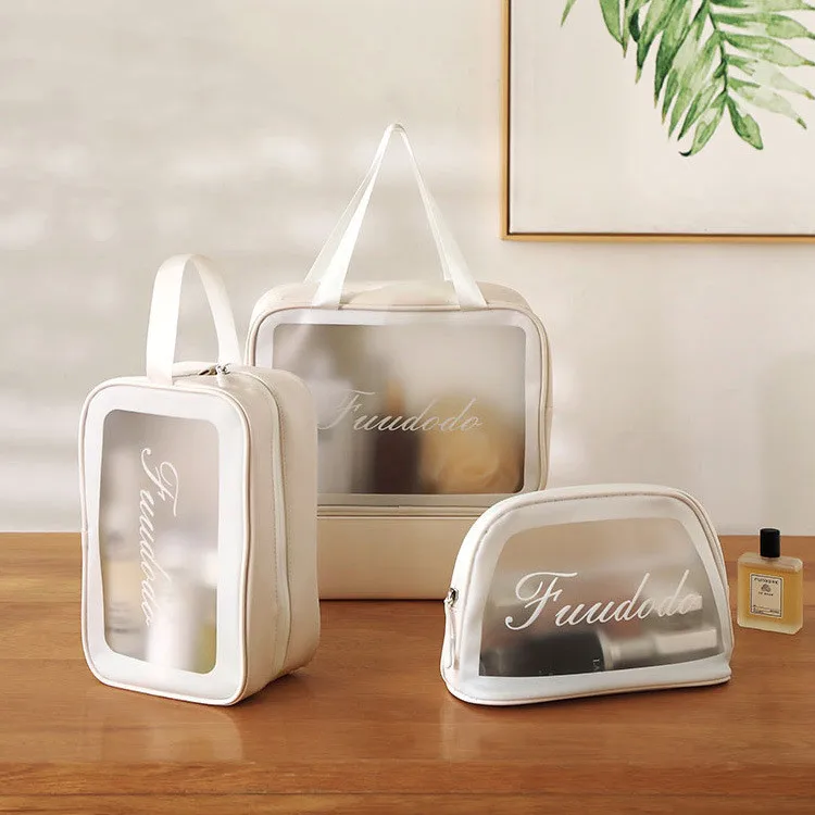 

Customized logo PVC PU waterproof pink color small/medium/large cosmetic bag makeup bag Free design with LOW MOQ, Balck,pink,white