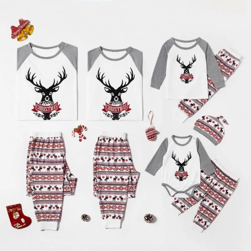 

Fashion Kids Homewear Ropa De Dormir Para Mujer Pijamas Navidad En Familia Christmas Pajamas Baby Onesie Family Clothing Sets