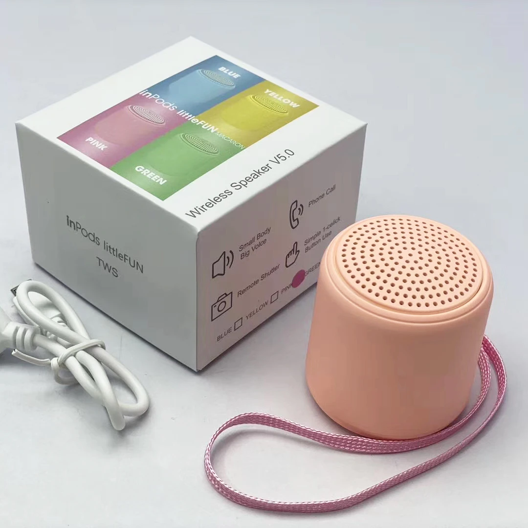 

16 color choice mini wirelss 5.0 TWS portable Macaron speaker