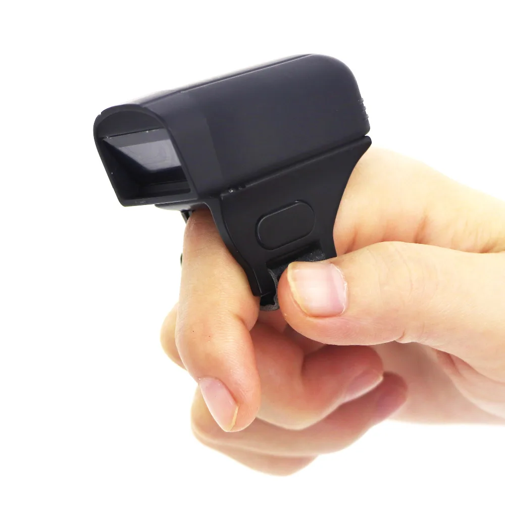 

High Quality Android Handheld Portable BT 1D 2D Wearable Reader Mini Ring Wireless Barcode Scanner