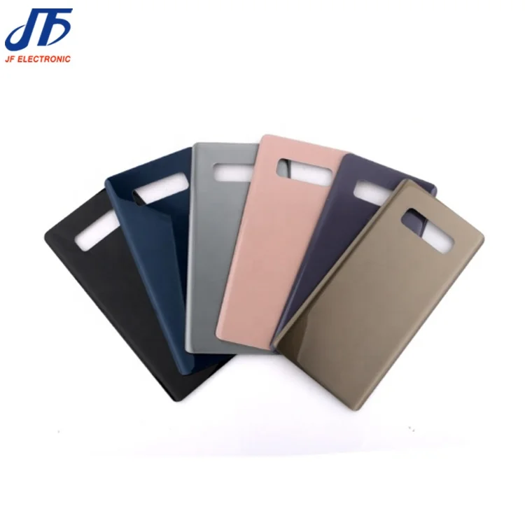 

Back Glass Replacement For Samsung Galaxy Note 8 Battery Cover Rear Door Housing Case, Black,blue,pink,gray,silver,gold