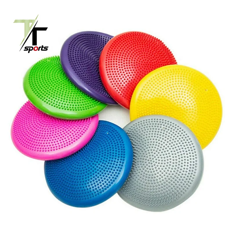 

TTSPORTS Best Selling PVC Wobble Cushion Yoga Massage Balance Pad Core Fitness Sliding Pad, Customized