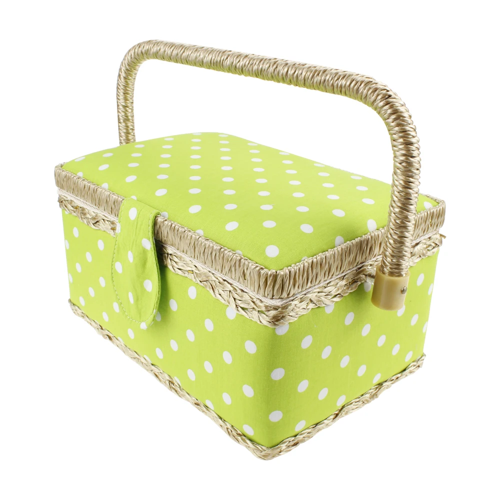 

High quality knitting needle basket large capacity sewing basket for sewing storage