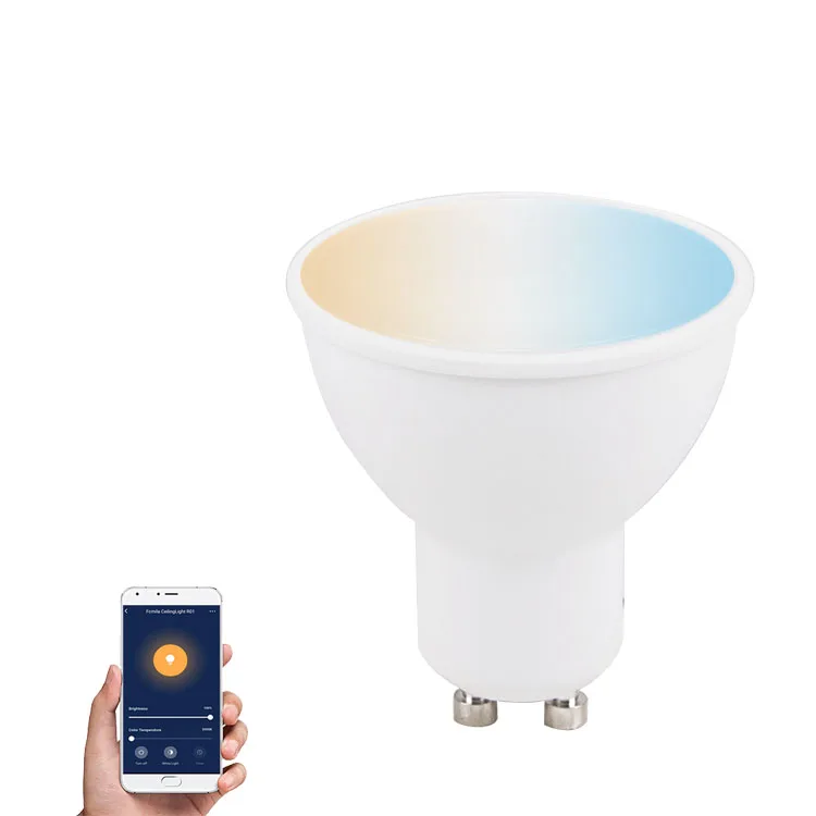 LED WIFI Light Smart Bulb GU10, Smart Phone Control 5W LED Spotlight Bulb GU10 Dimmable