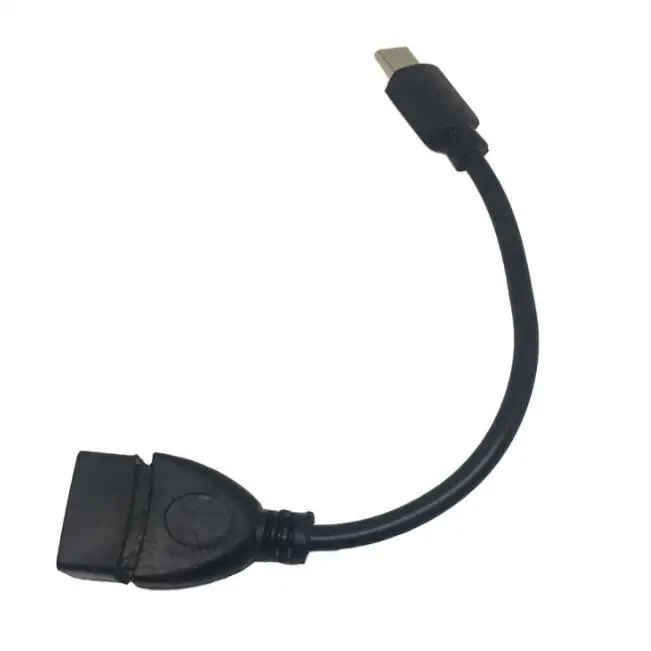 

15cm Black color USB C male to USB A female otg adapter top quality