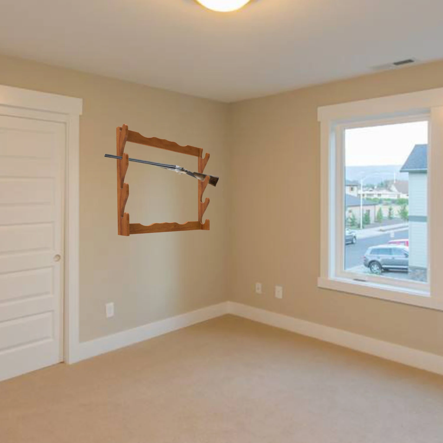 Wall Mounted Wooden Gun Display Rack For Wholesale Buy Gun Display