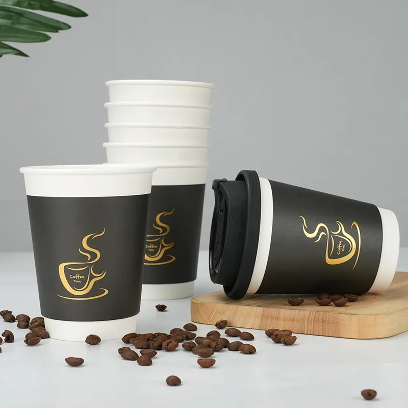 

Anti Scalding PLA Logo Custom Manufacturer Paper Cup Coffee With Lid