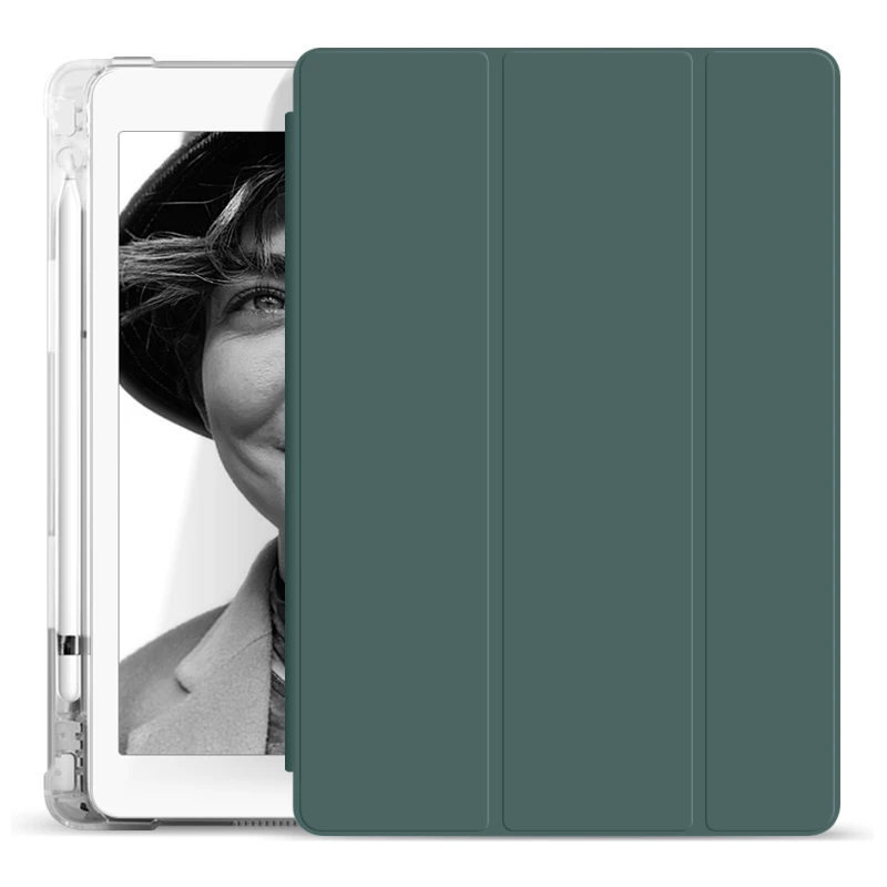 

Transparent TPU Case for iPad Pro 12.9 Cover With Pencil Holder