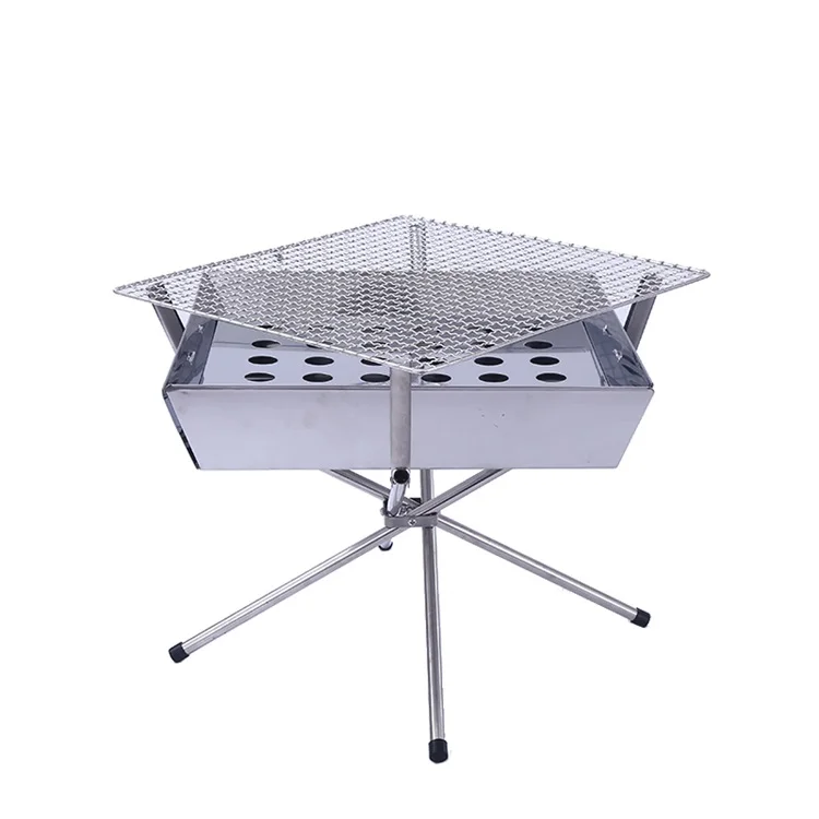 

YOHO Camping use New Hot sale Outdoor Garden BBQ Grill charcoal/wood burning Patio Camping Wood Fired barbecue grill