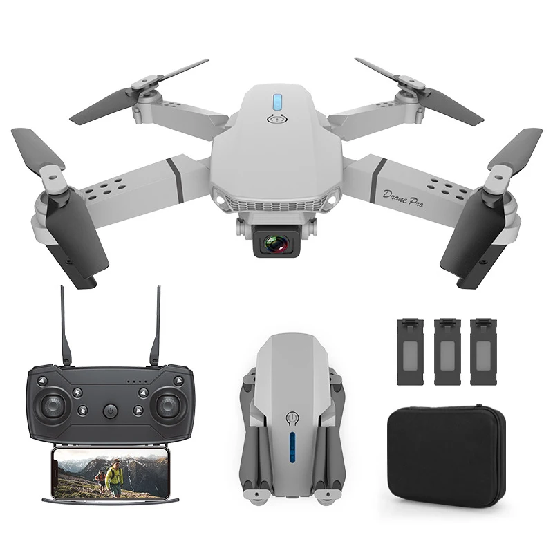 

2021 NEW E88 Pro Drone With Wide Angle HD 4K Dual Camera Height Hold Wifi FPV RC Foldable Quadcopter Dron Toys