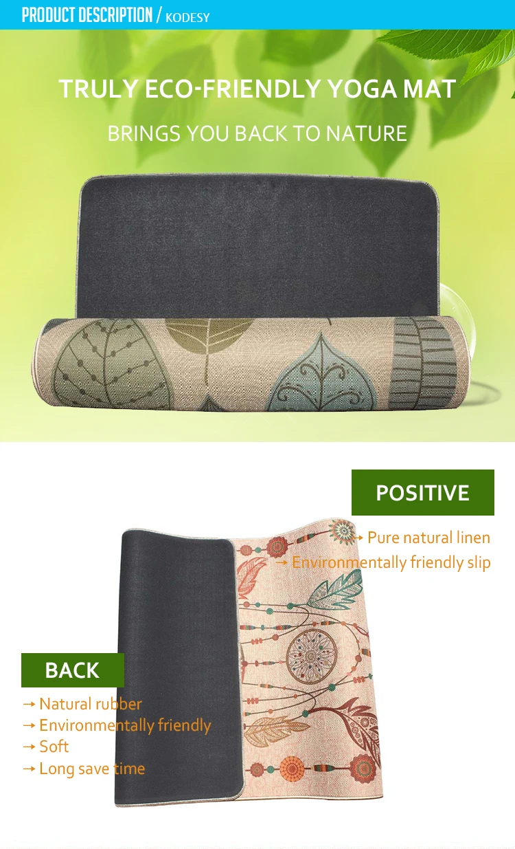 Recycled New Material Hemp Natural Rubber Jute Yoga Mats Buy Design