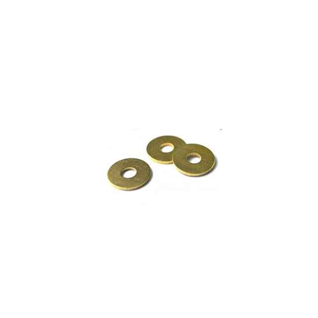 

China hardware fasteners low price products brass copper flat round washer DIN125 DIN9021, Yellow, white, blue, etc