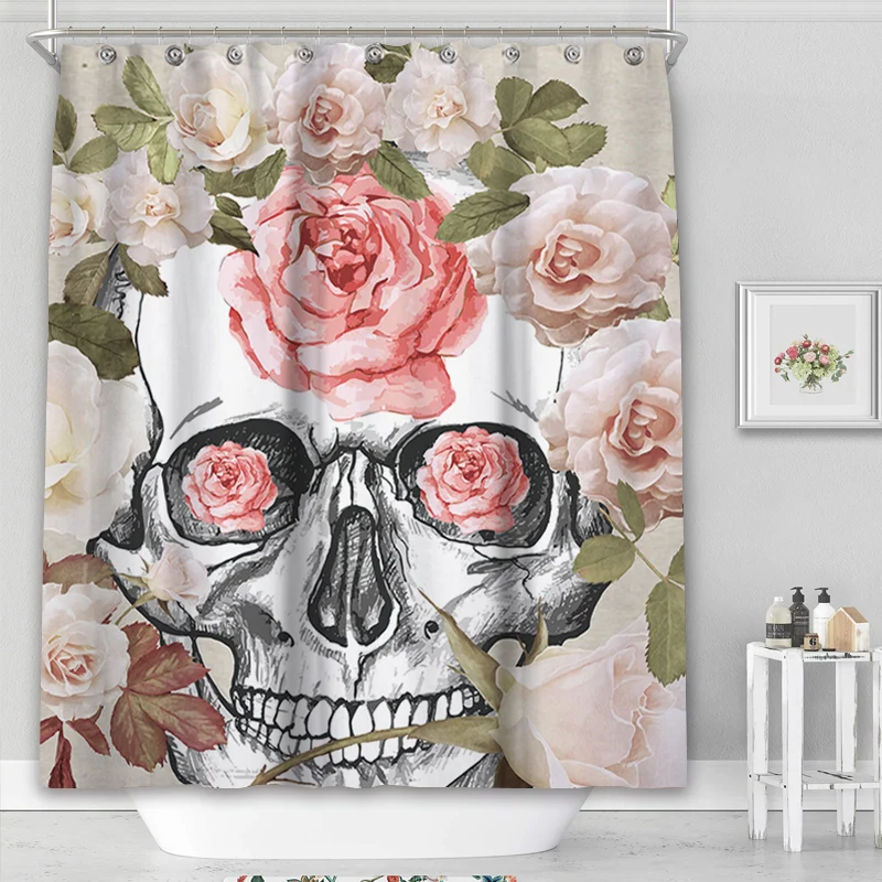 

Eco-Friendly Punk Shower Curtain Custom Printing