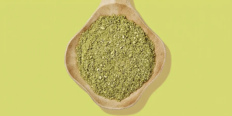 Bay Leaves Powder in a Spice Jar