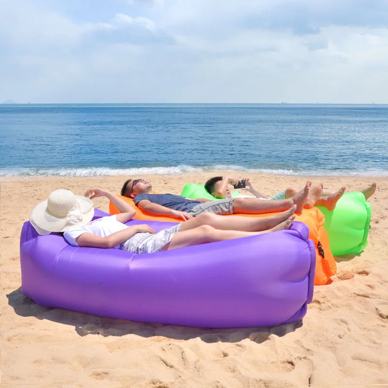 

Camping Beach inflatable Sofa bed ultralight sleeping bag air bed Inflatable sofa lounger Beach Sofa