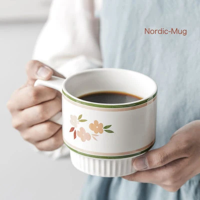 

Ins Nordic Popular Customization Vintage Matte Drinking Cup Breakfast Milk Coffee Latte Ceramic Mug, Customized color
