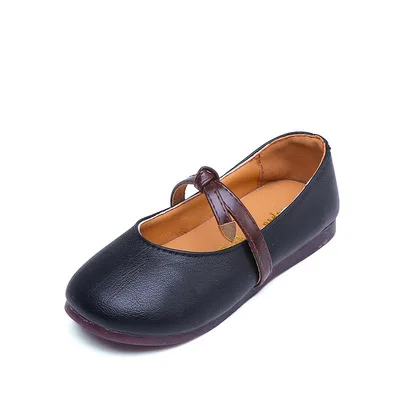 

Nian OEM Scarpe ragazza fall little girls dress princess girls high quality beautiful children shoes girl casual shoes, Black white pink brown