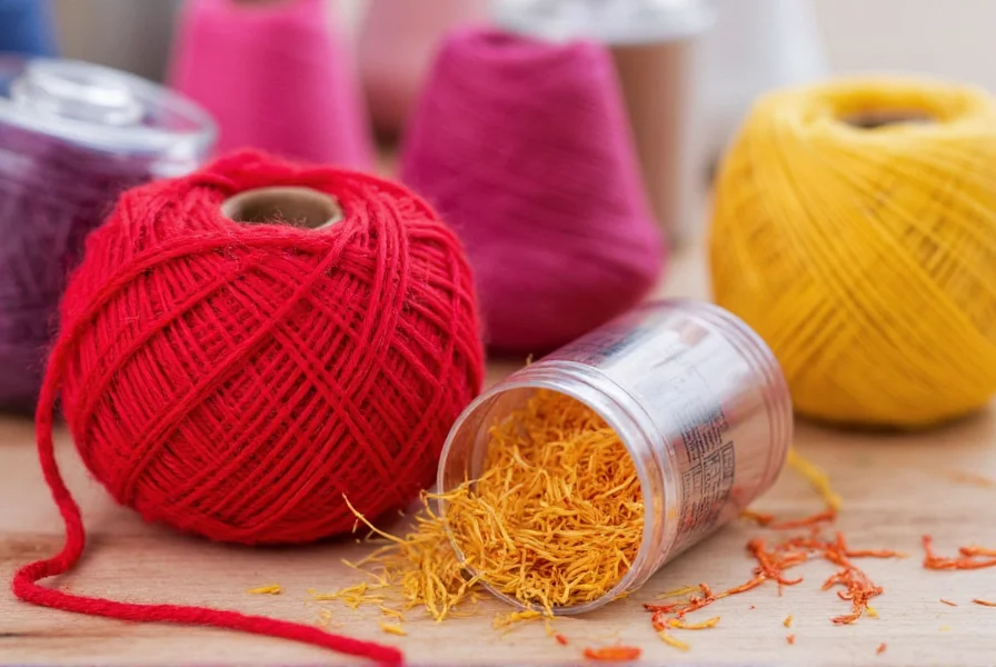 Close-up photograph of genuine saffron threads showing their distinctive crimson color, trumpet-shaped ends, and slight curvature