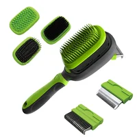 

Professional Pet Hair Grooming Tool Set Dmatting Deshedding Pin Massage Bristle Brush For Dogs And Cat