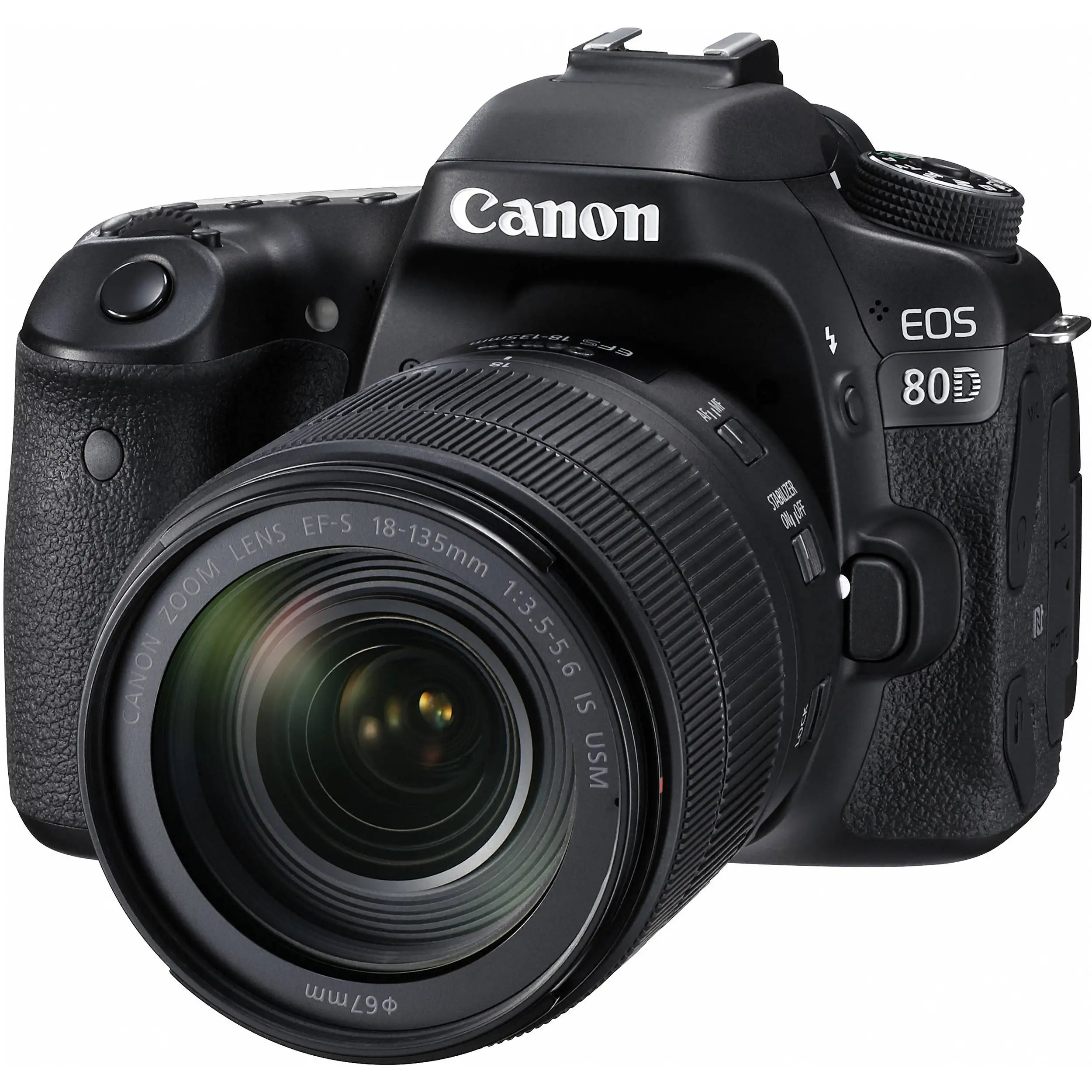 

CANON EOS 80D DSLR Camera KIT EF-S 18-135mm F3.5-5.6 IS USM, Black