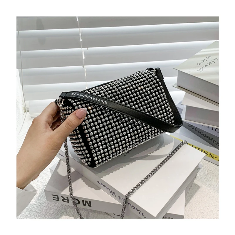 

Rhinestone Luxury Ladies Hand Bags Summer Diamonds Shoulder Purses Fashion Handbags for Women Femme Crossbody Purses