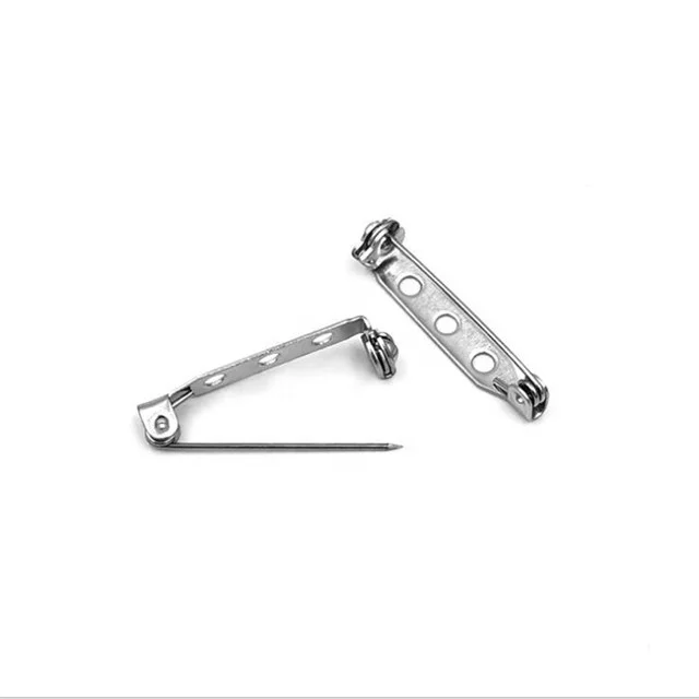 

Yiwu Aceon Stainless Steel Brooch Badge Components Different Length Hinge Closure Pin