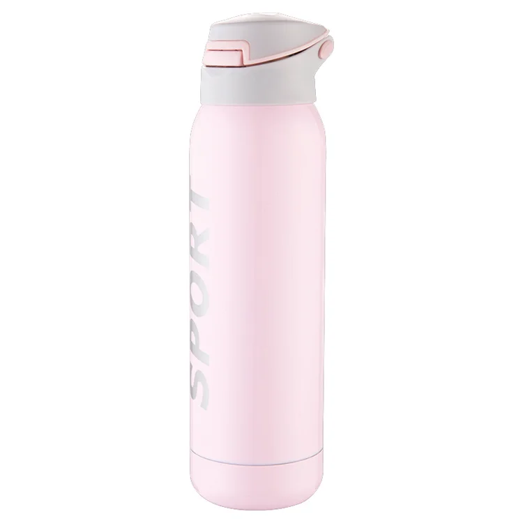 

stainless steel water bottle with straw lid and color options, Customized colors acceptable