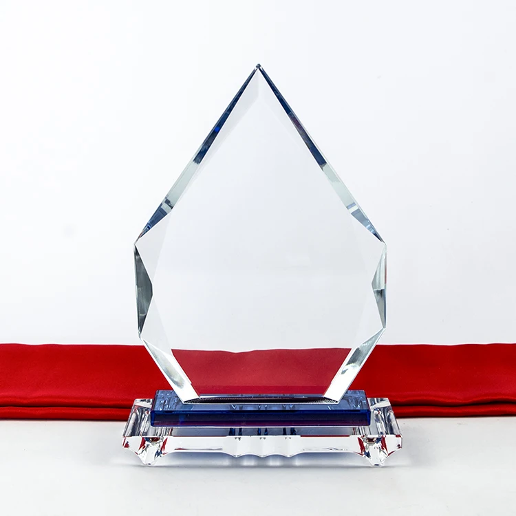 Wholesale K9 Blank Crystal Trophy Custom 3d Laser Engraving Crystal Photo Frame Crystal Glass Trophies